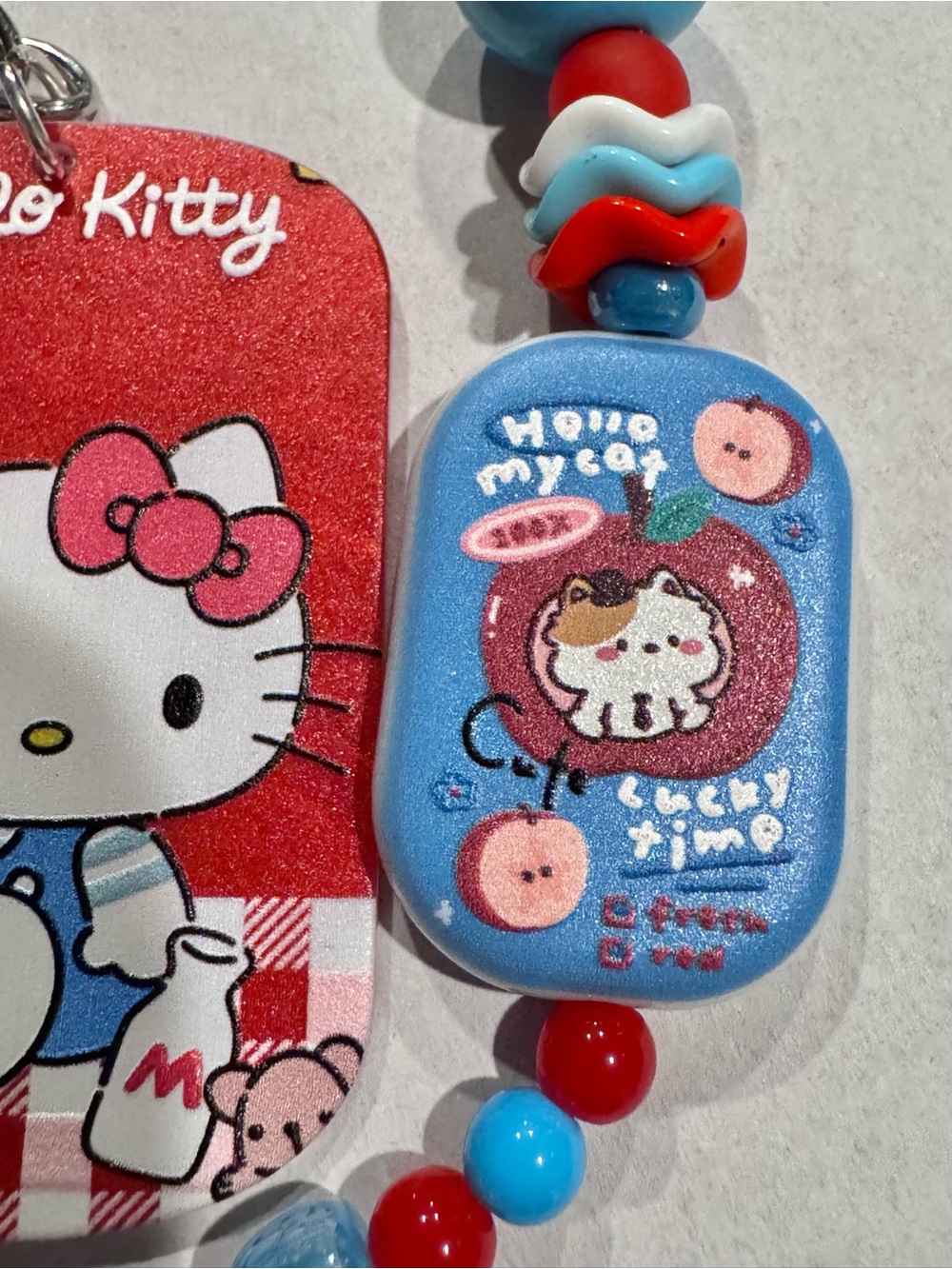 Hello Kitty Skullpanda bag charm keychain - Picture 4 of 5
